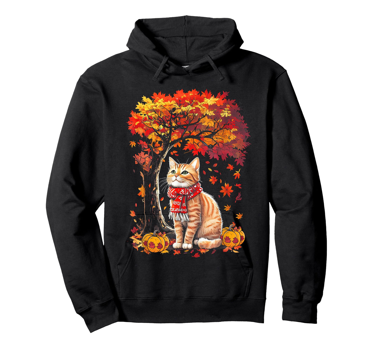 It's Fall YAll Cat Leaf Fall Tree Hello Autumn Thanksgiving T-Shirt