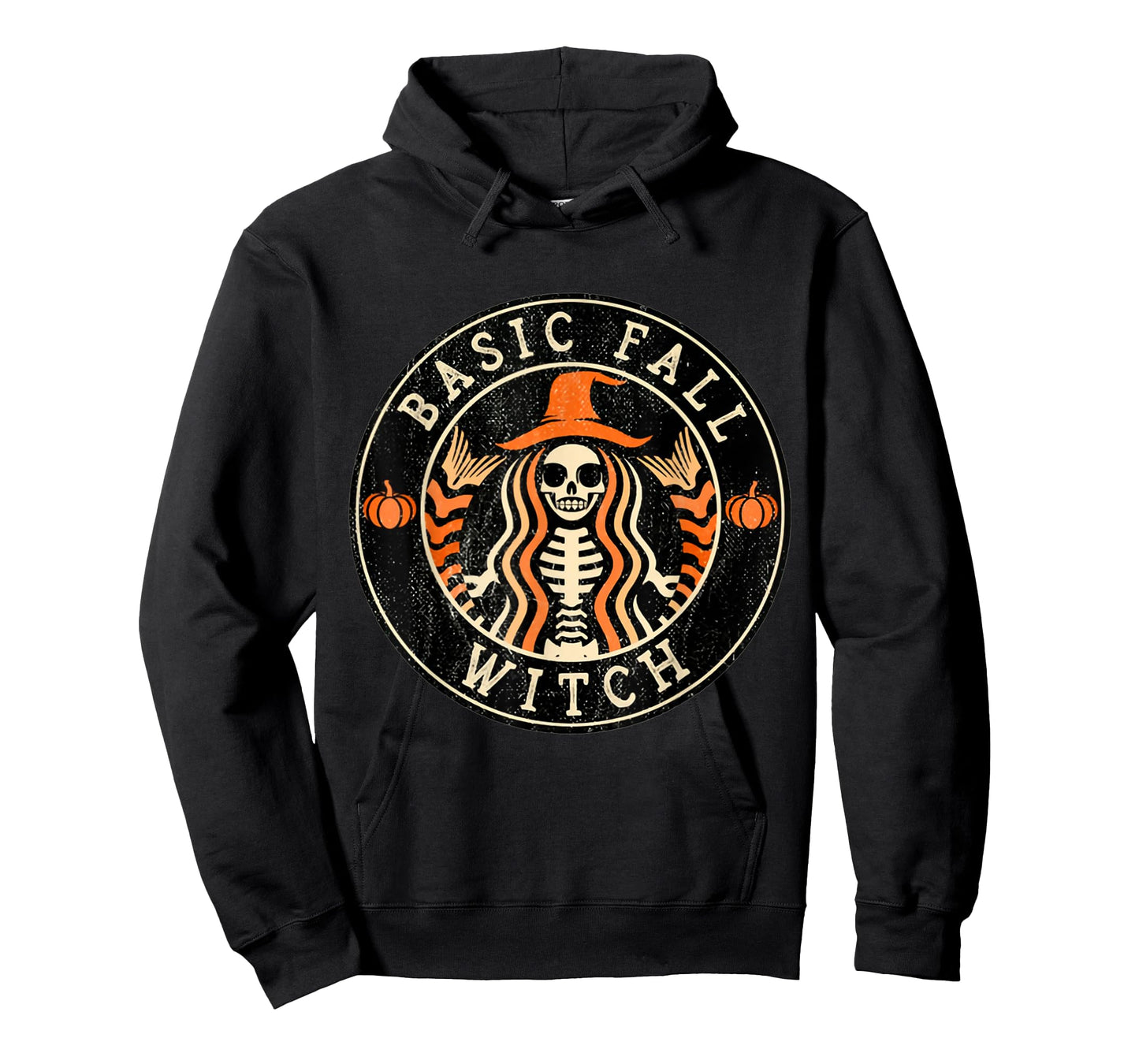 Basic Fall Witch Mermaid Witch Skeleton Halloween Shirt
