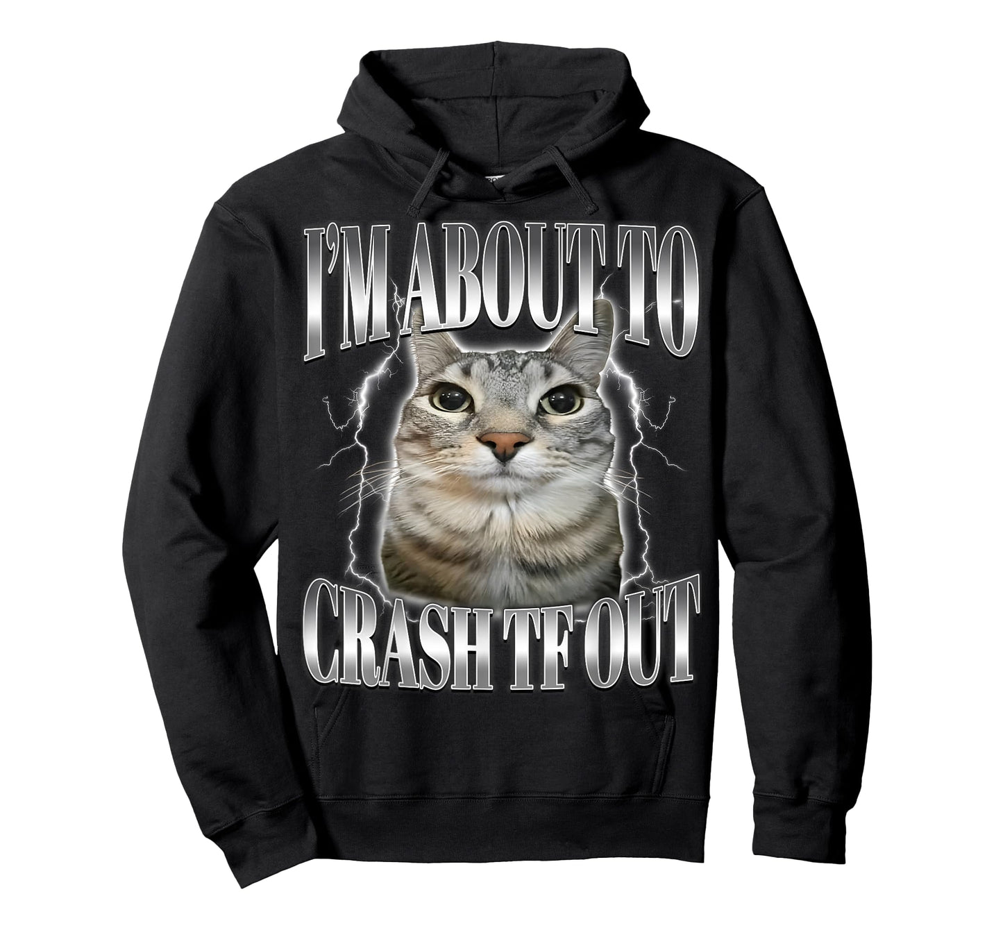 I'm About to Crash Out Funny Staring Cat Brainrot Meme T-Shirt