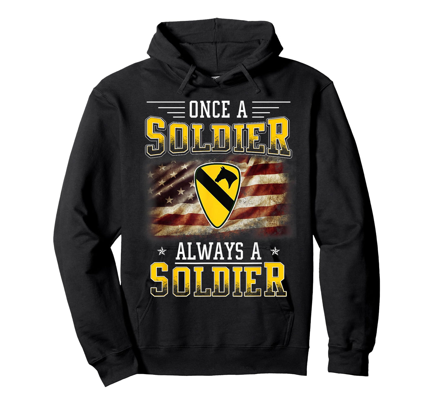 1st Cavalry Division Veteran Always a Soldier Military Xmas T-Shirt
