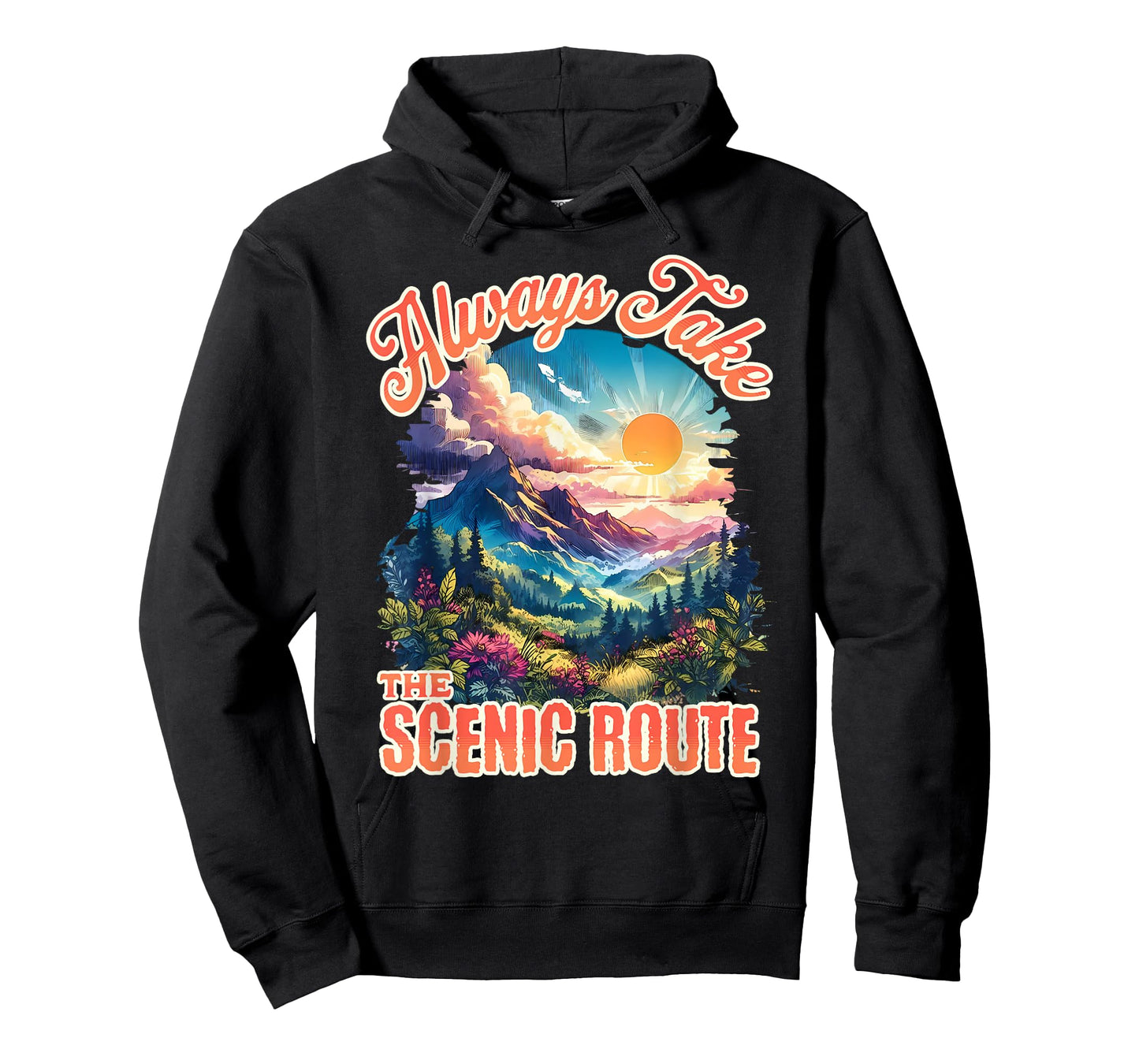 Always Take The Scenic Route Outdoor Nature Activities Lover T-Shirt
