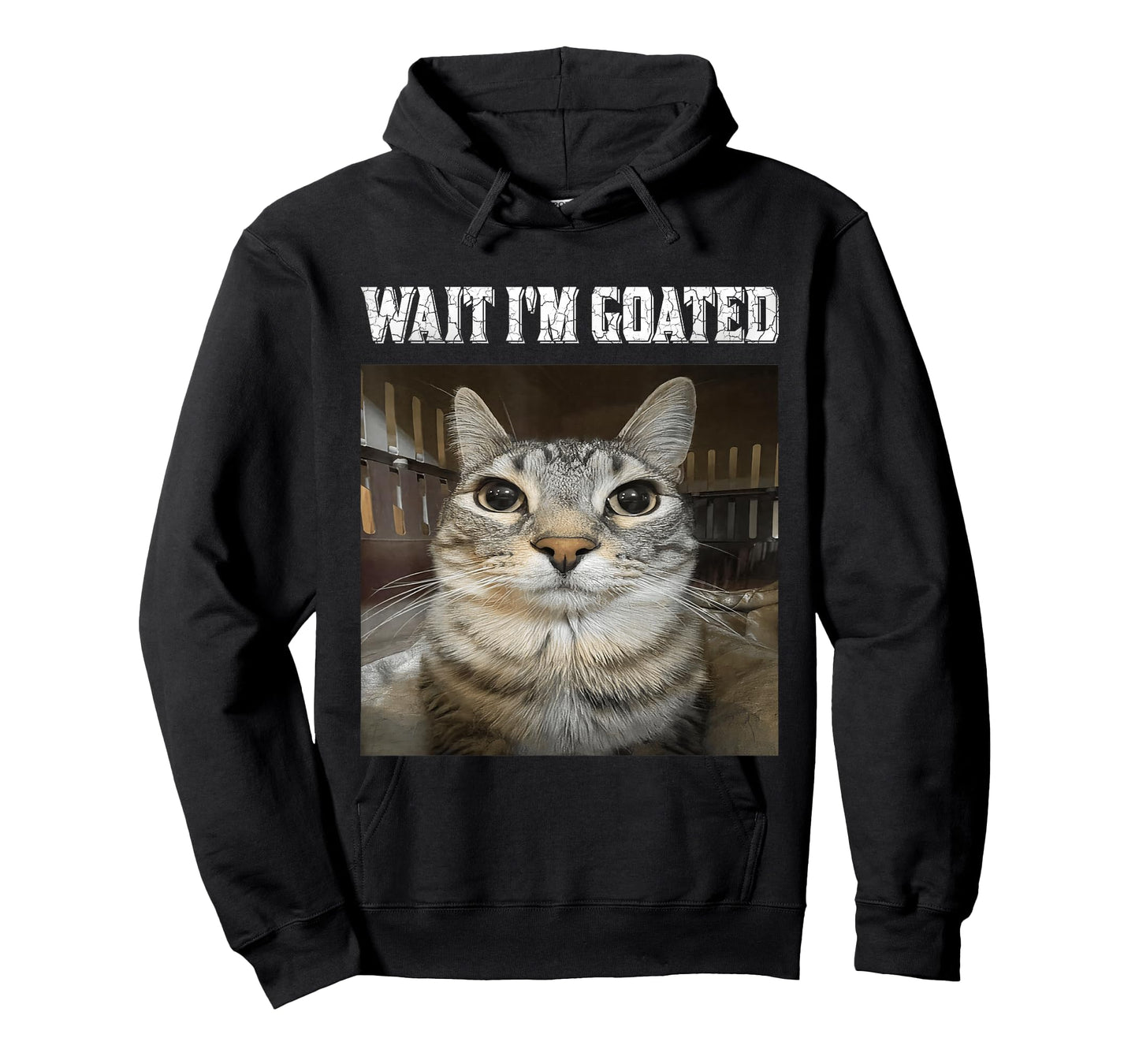 Wait I'm Goated cat Humor Meme T-Shirt