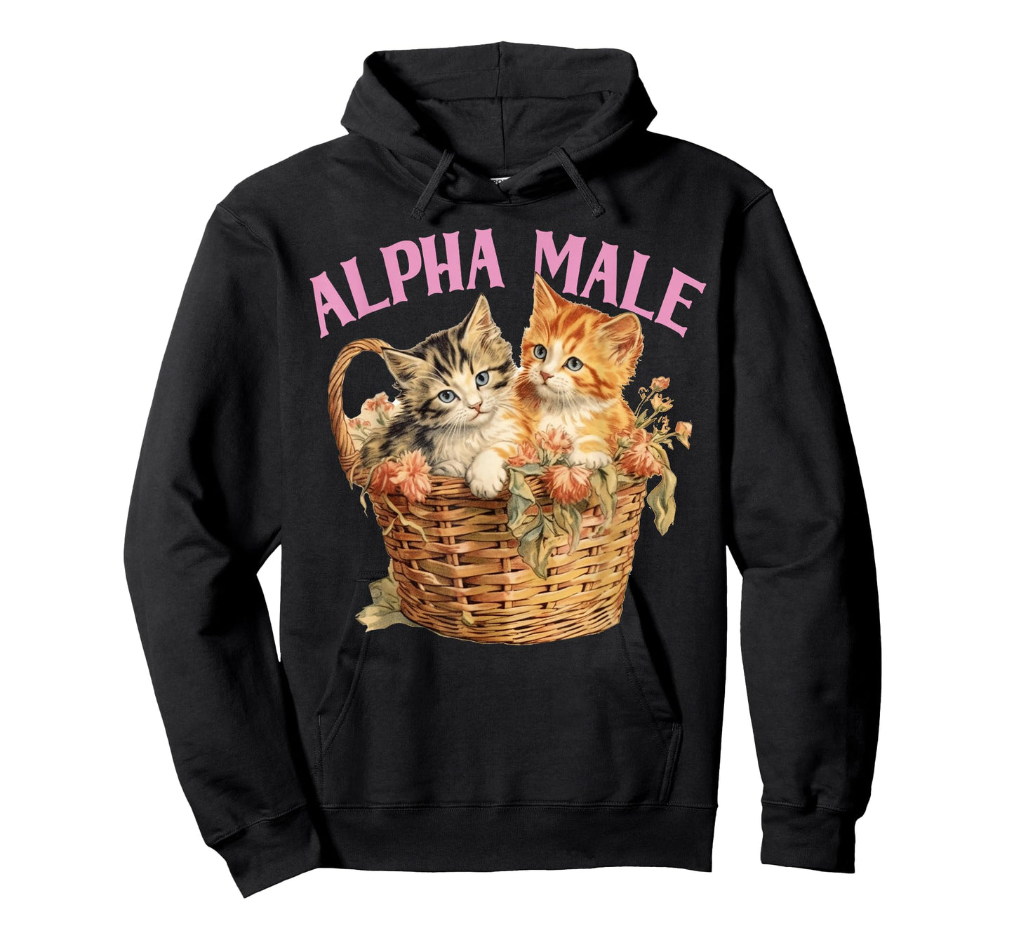Ironic Humor Alpha Cat Male Funny Kitten Joke Weird Y2K T-Shirt