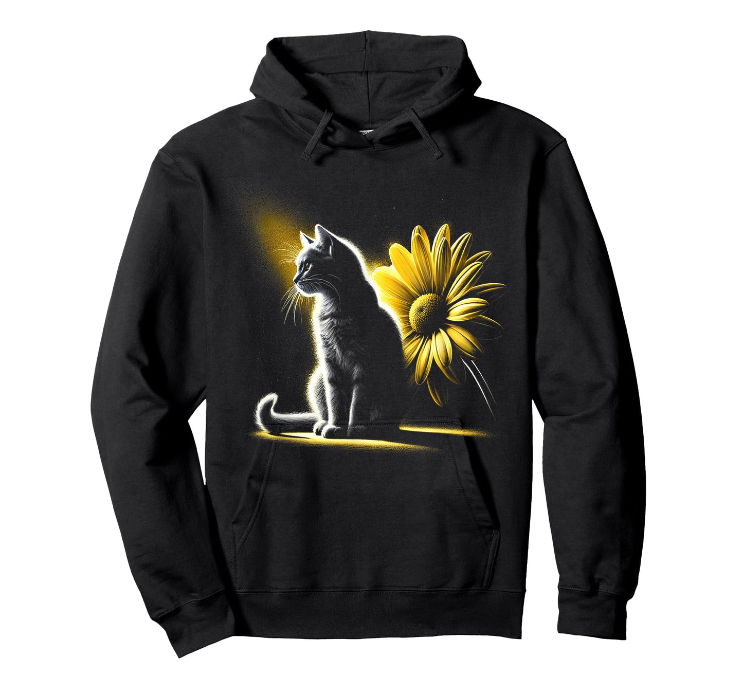 Meo Cat Flowers Artwork T-Shirt for Men Women Kids