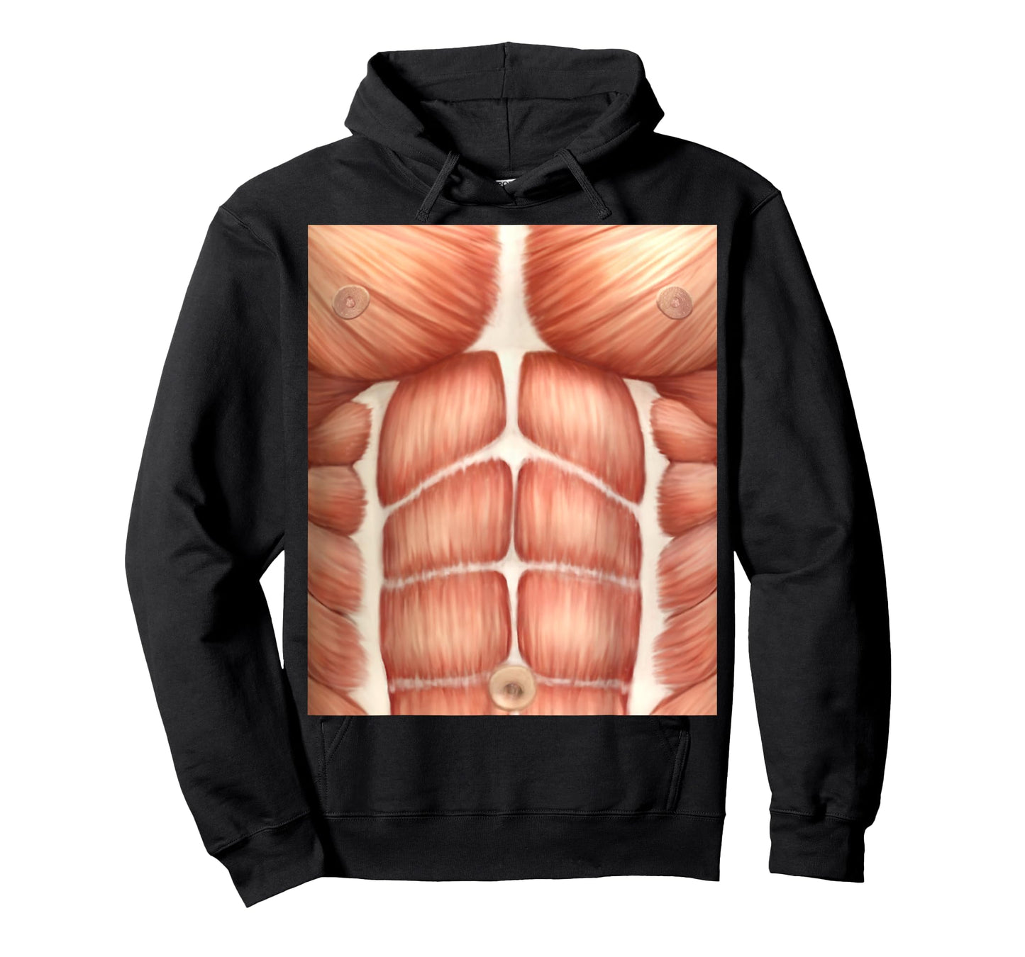 Chest Six Pack Abs Muscles Anatomy Costume T-Shirt