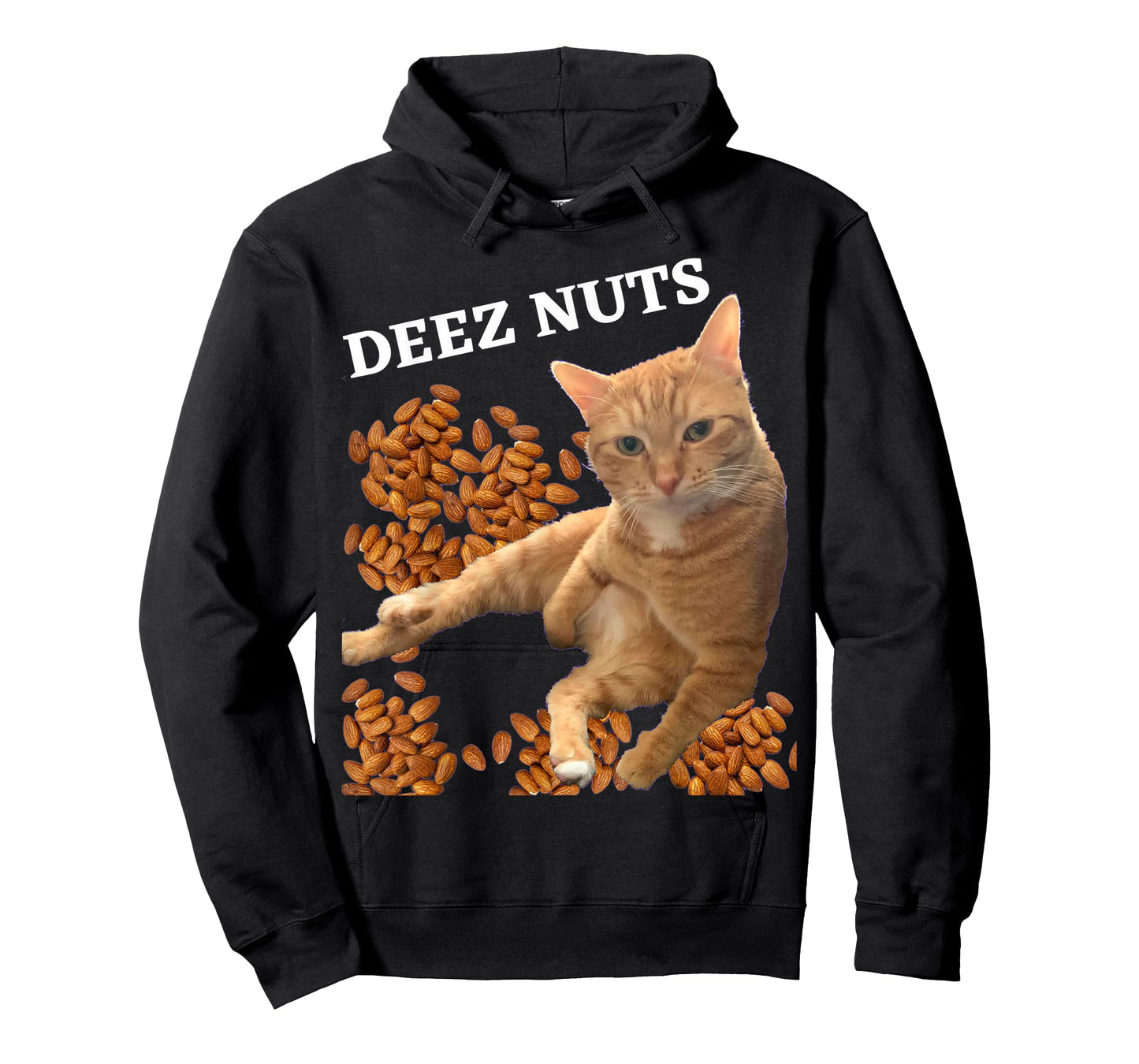 Funny Cat Deez Nuts Joke T-Shirt