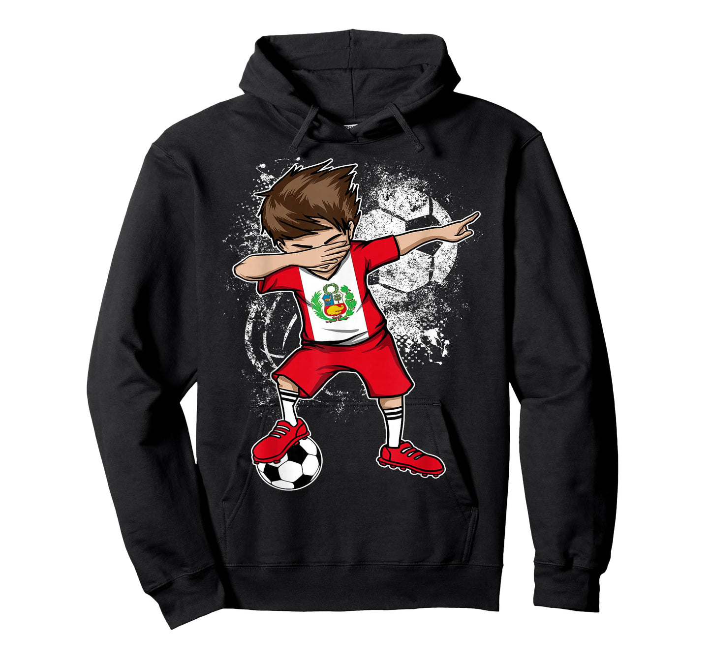 Dabbing Boy Peru Soccer Shirt Jersey Peruvian Football Tee T-Shirt