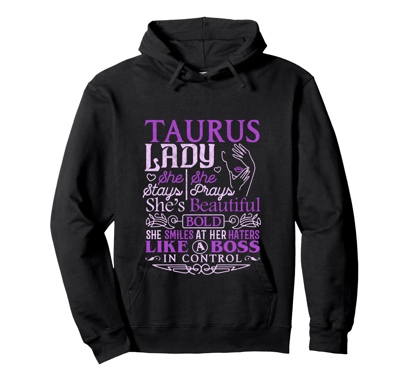 Taurus Lady Shirt Astrology Zodiac Sign Taurus Woman Girl Long Sleeve T-Shirt