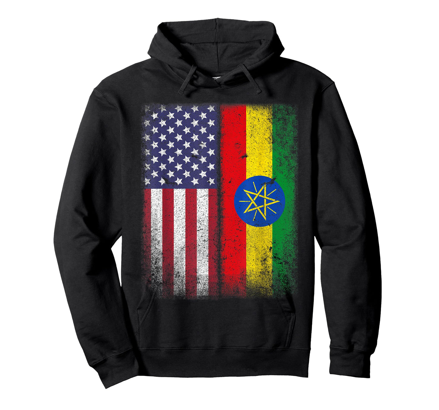 Ethiopian American Flag Ethiopia African Heritage Countries T-Shirt