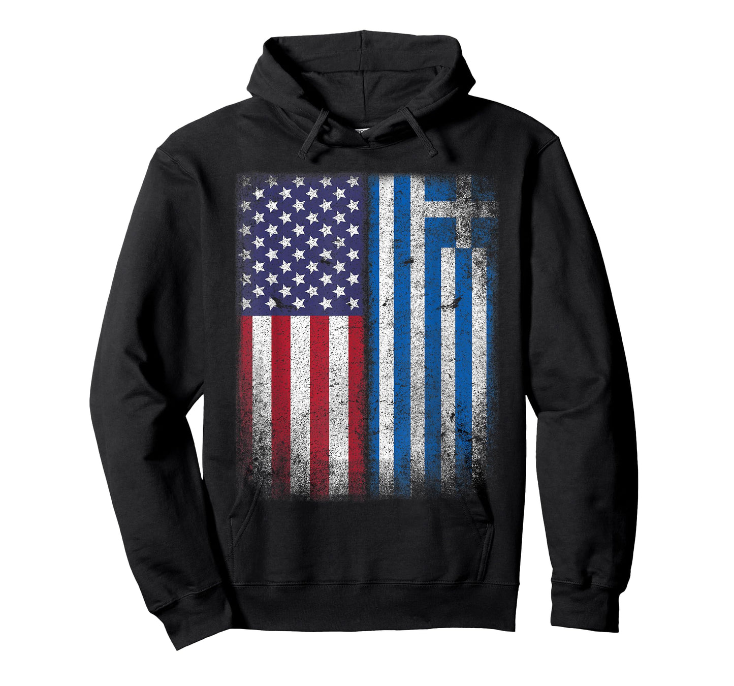 American Greek Flag USA Heritage Greece Half Root DNA Combo T-Shirt