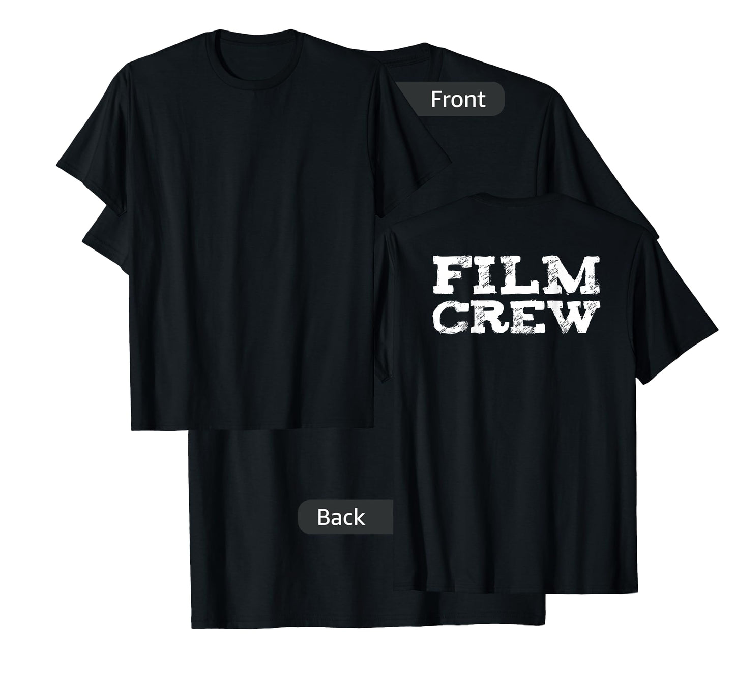 Back ONLY Film Crew TV Camera Production Shirt T-Shirt