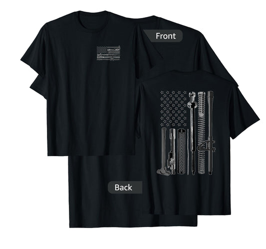 American AR-15 Parts Flag Front & Back