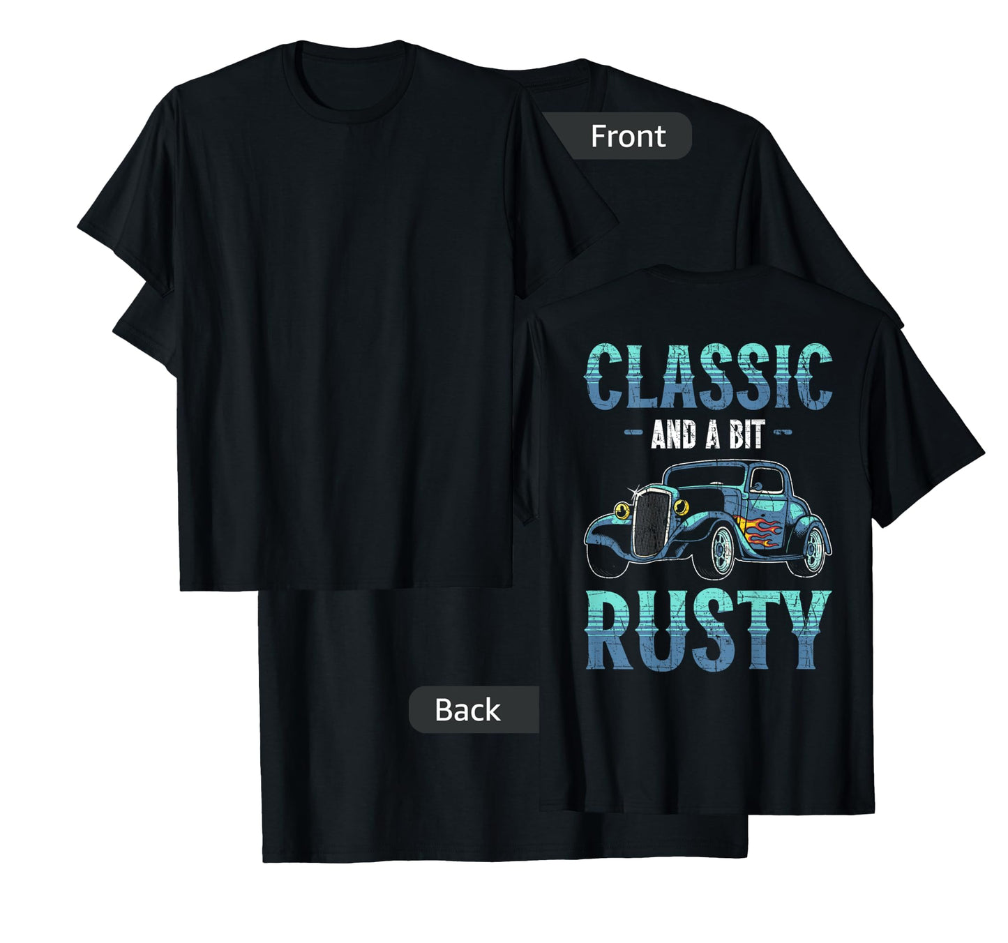 Backprint Restore Vintage Car Auto Detailing T-Shirt