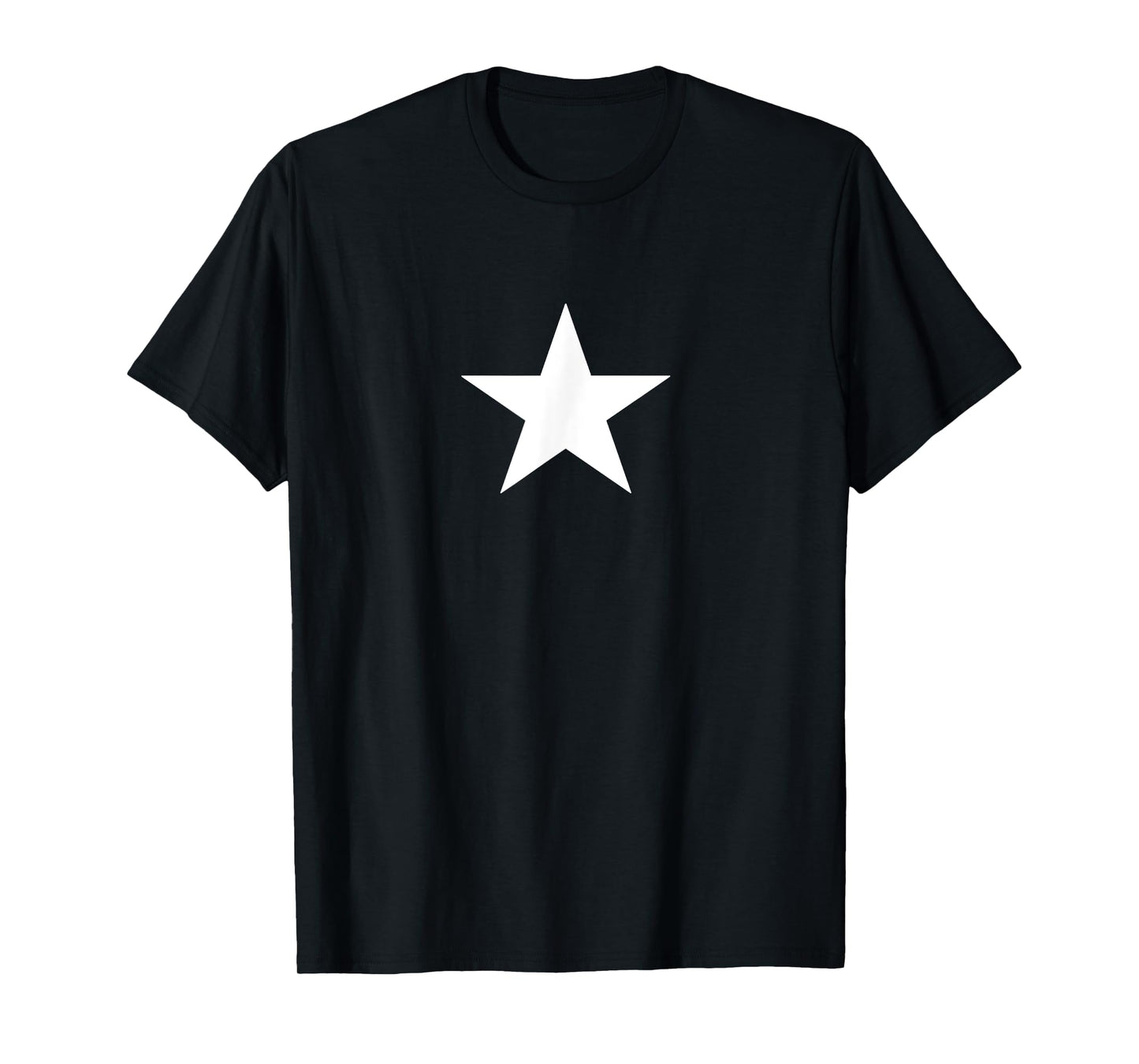 Star for men's Women Kid's Rock Short Sleeve Black Red print T-Shirt
