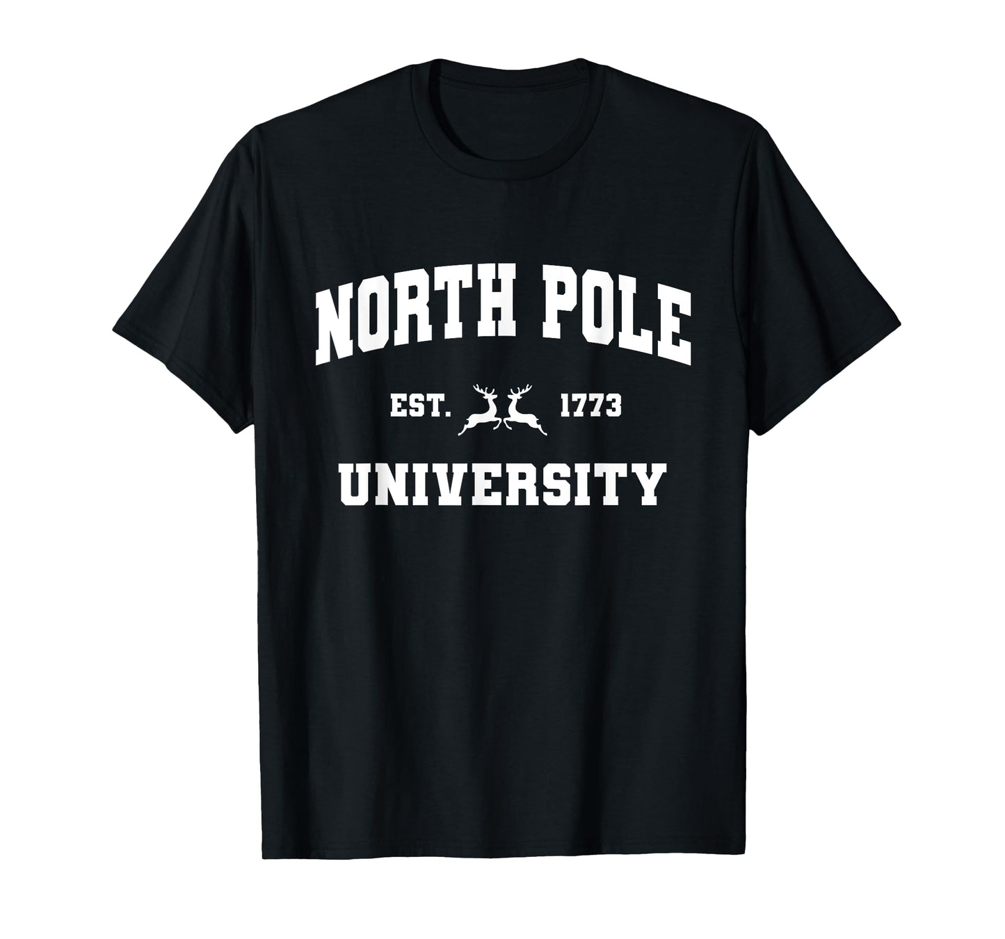 Christmas North Pole University Santa Workshop Elves Red T-Shirt