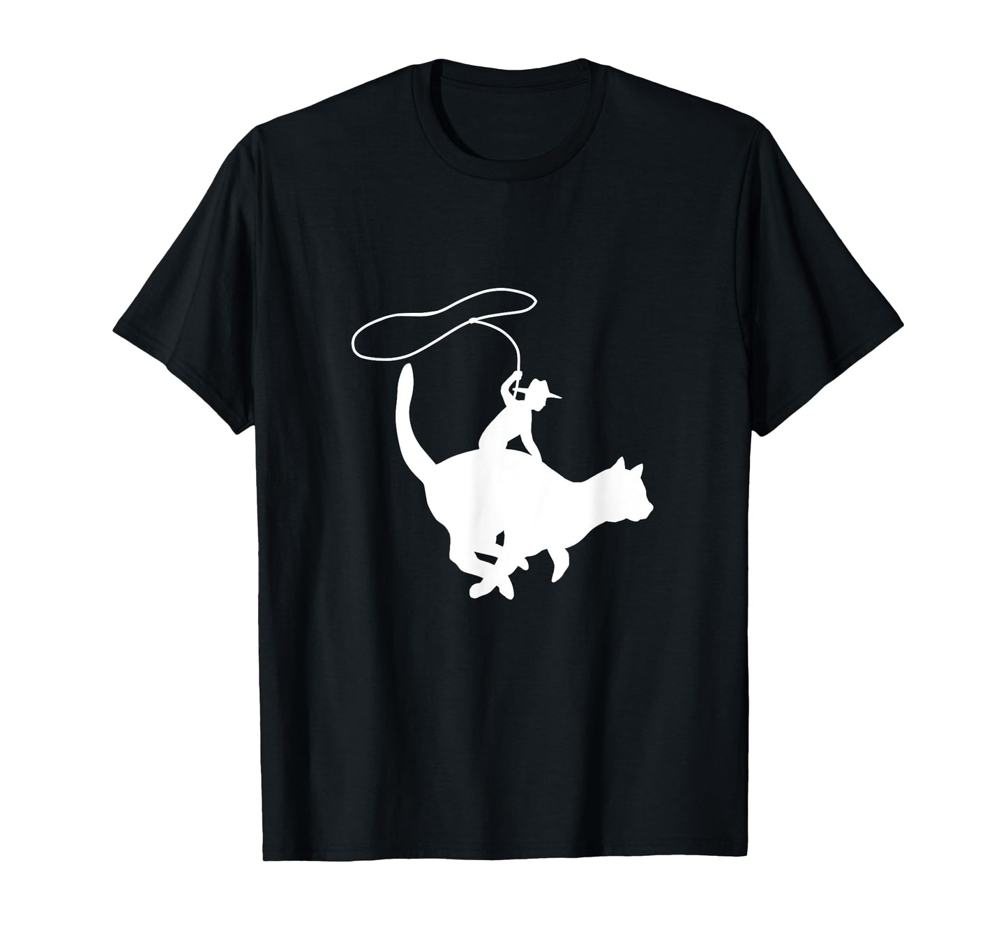 Cowboy Cat Herder on Cat T-Shirt