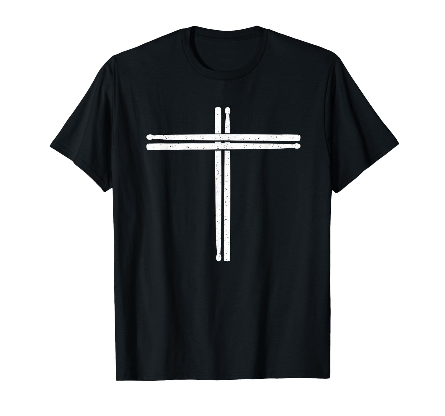 Drummer Percussion Drum sticks T shirt Christian Cross Tee