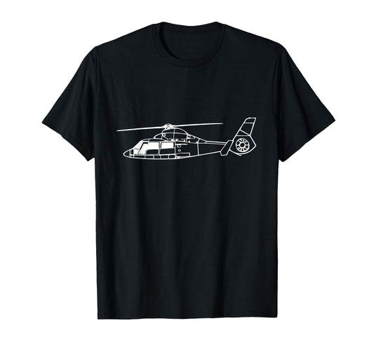 AS 365 (HH-65) Dauphin Helicopter pilot or crew t-shirt T-Shirt