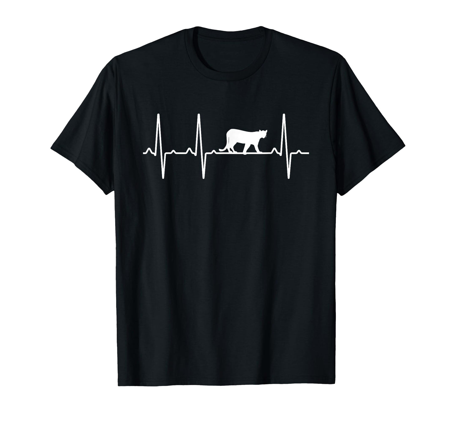 Cougar Heartbeat Gift For Men Women Puma Animal Lover T-Shirt