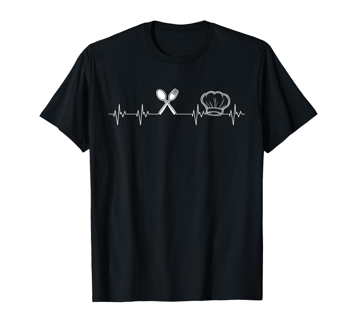 Chef Heartbeat Funny Culinary Chef Gift Cooking Lover T-Shirt