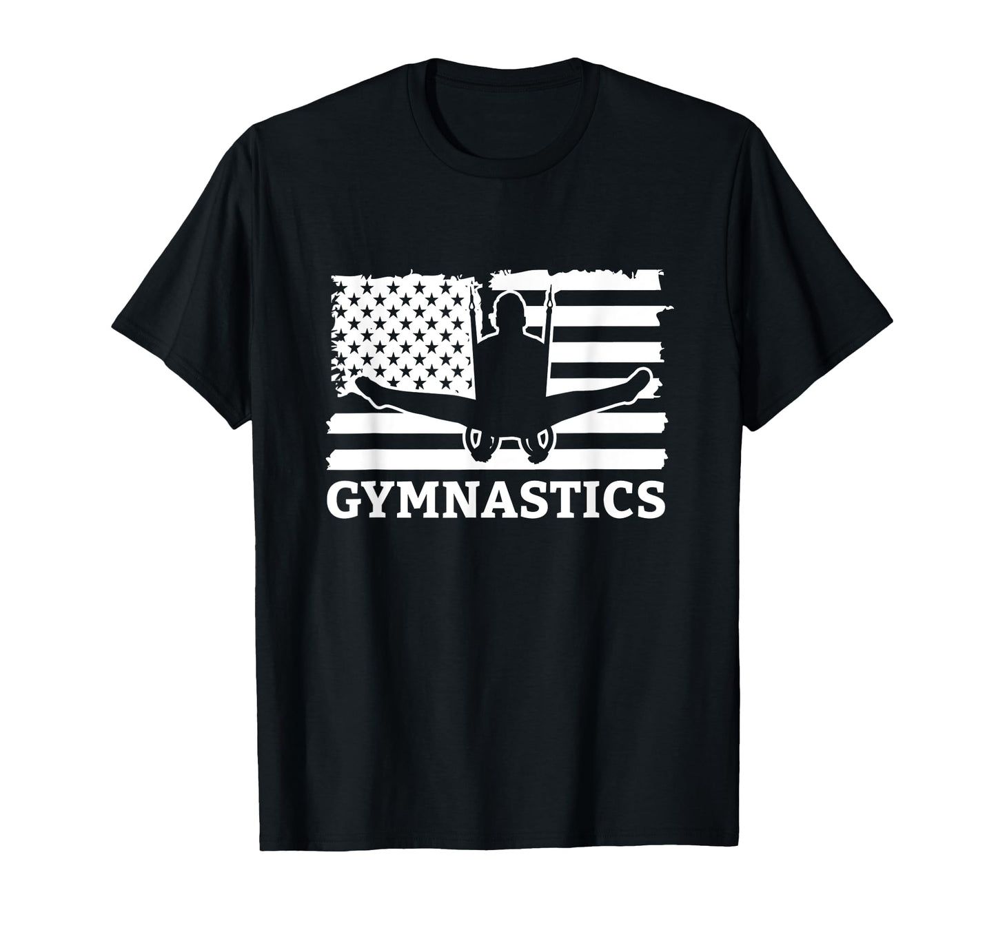 American Gymnastics USA Flag Gymnast Athlete Women Kids Men T-Shirt