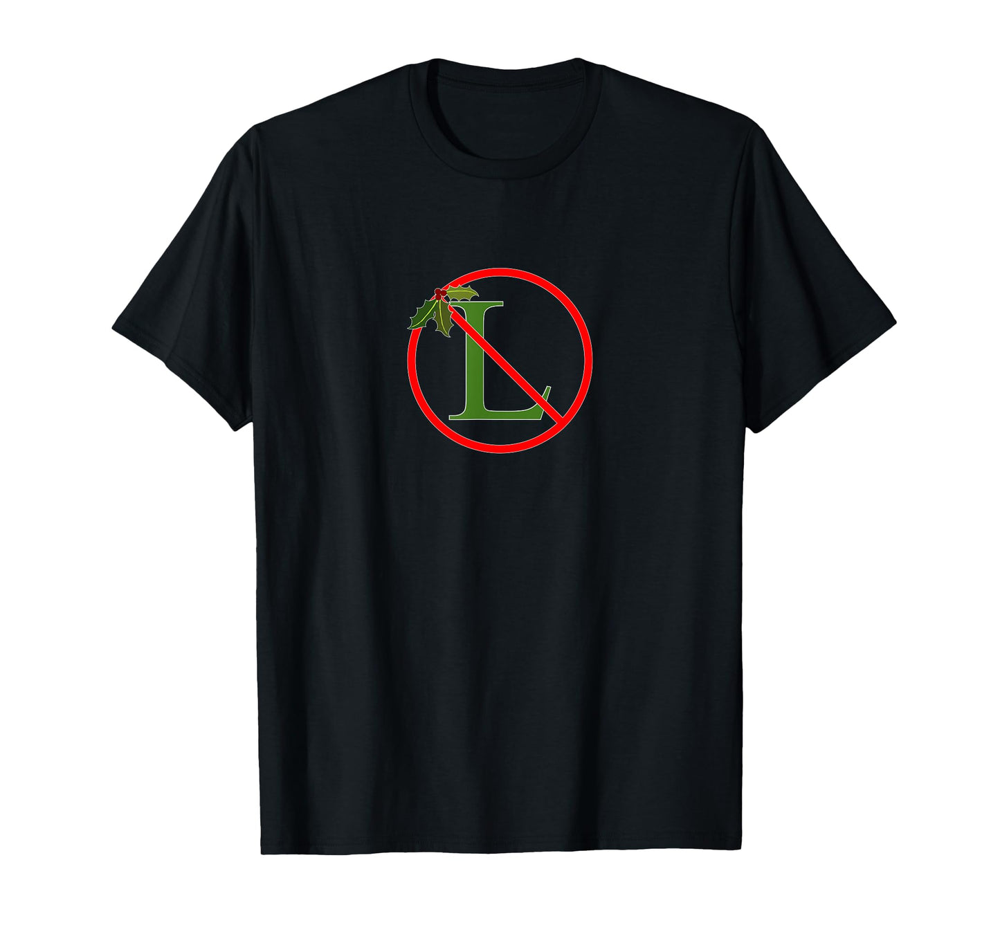No "L" Noel Visual Pun Funny Christmas T-Shirt T-Shirt