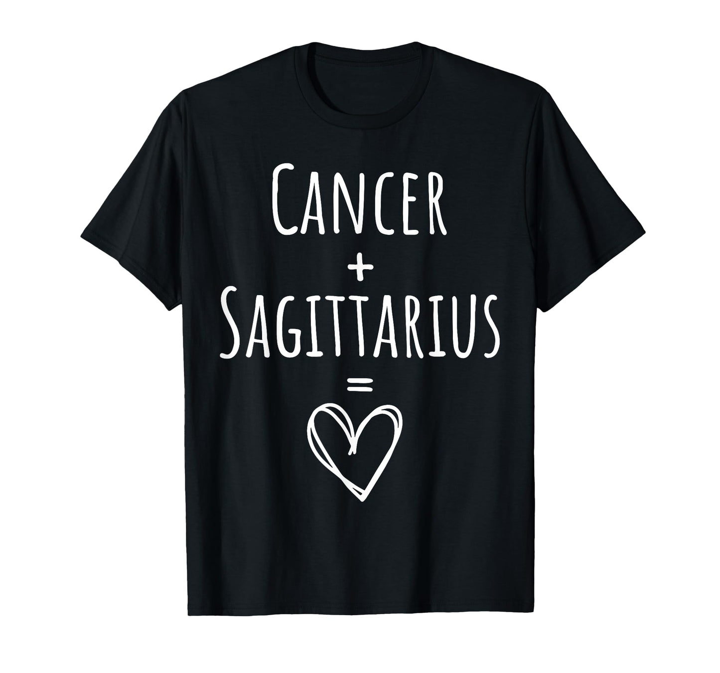 Cancer and Sagittarius Couple Matching Zodiac Sign T-Shirt