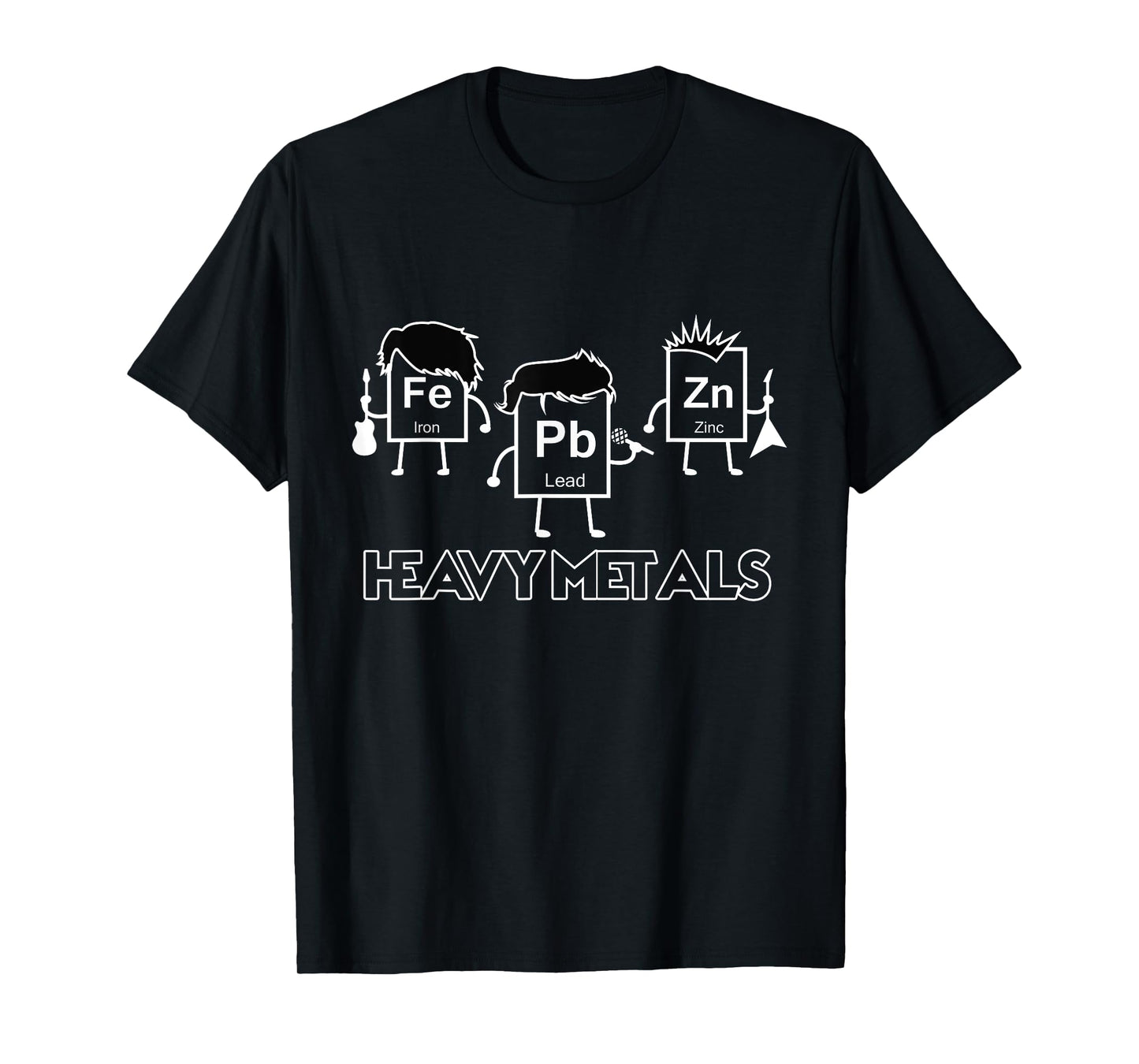 Heavy Metals Periodic Table Funny Science Chemistry Gift T-Shirt