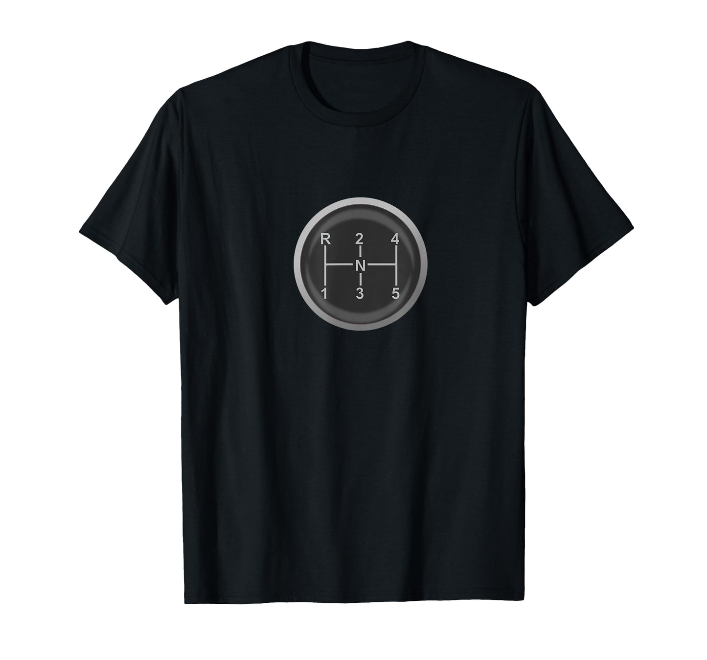 5 Speed Manual Transmission Dogleg Gear Shift Pattern Car T-Shirt