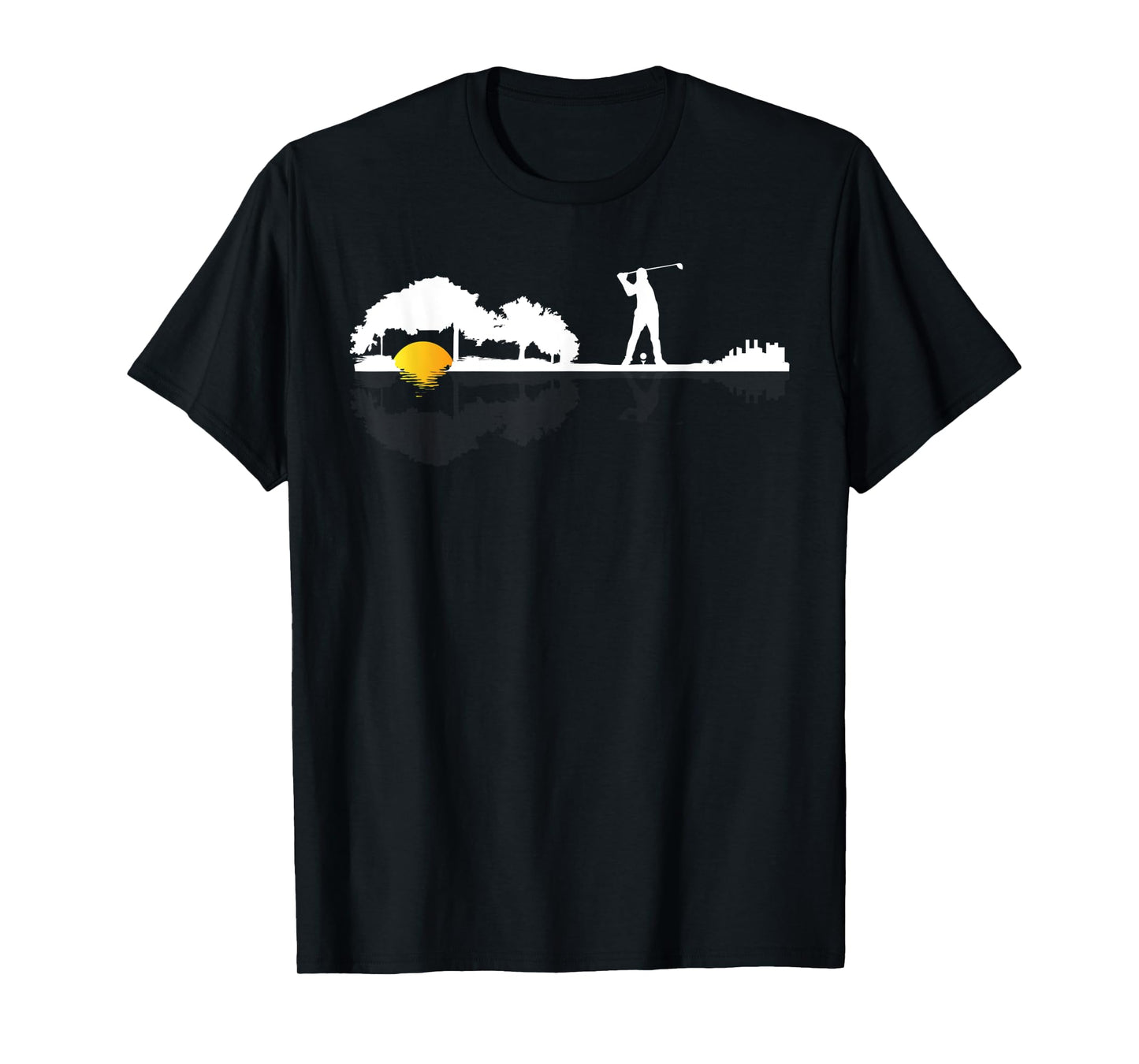 Cool Guitar Golf Player Gift Guitarist Golfer Unique Golfing T-Shirt