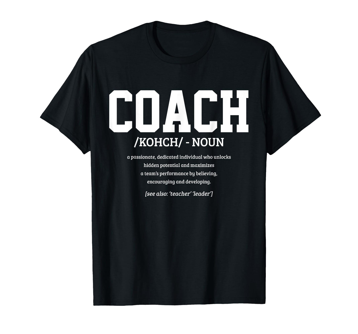 Coach Definition Funny Handball Football Trainer Sport T-Shirt