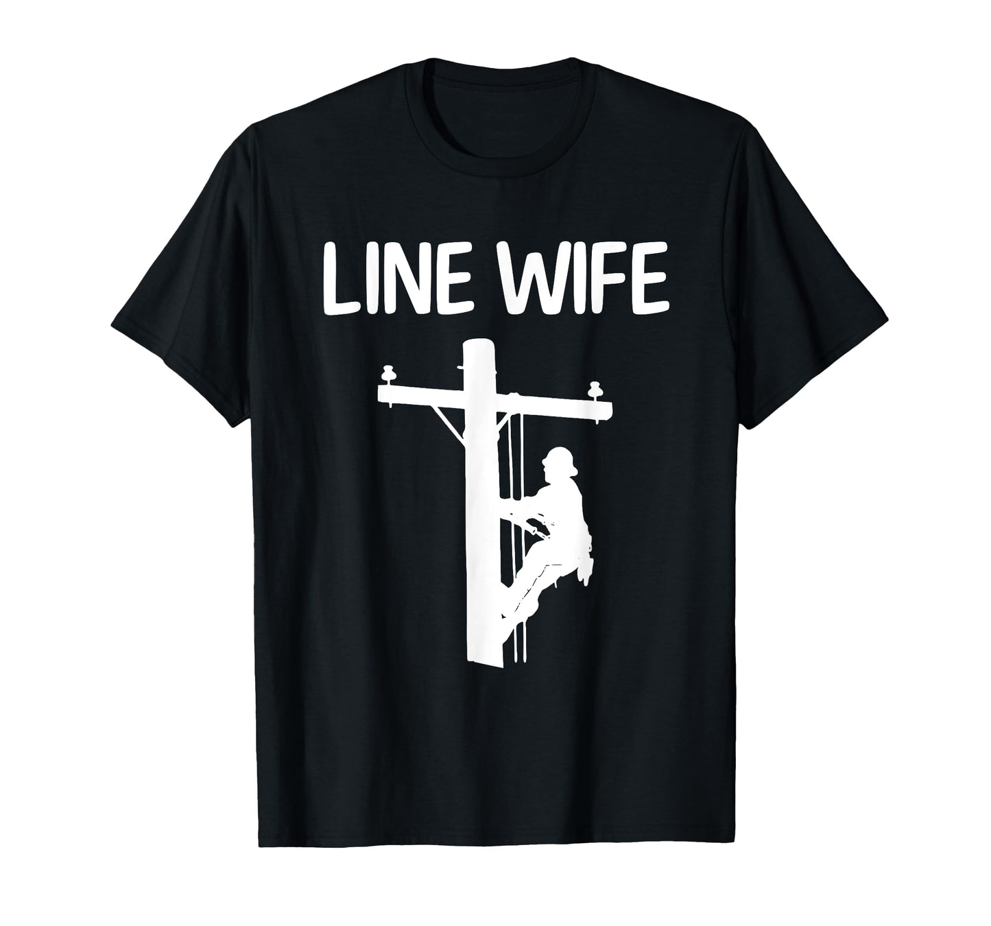 Cool Lineman Wife For Women Girls Electrician Linemen Fiance T-Shirt