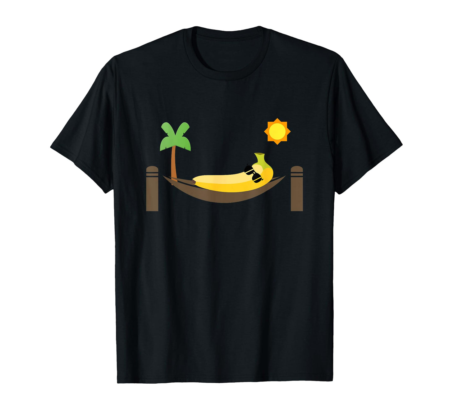 Banana in a Hammock Punny Fruit T-Shirt