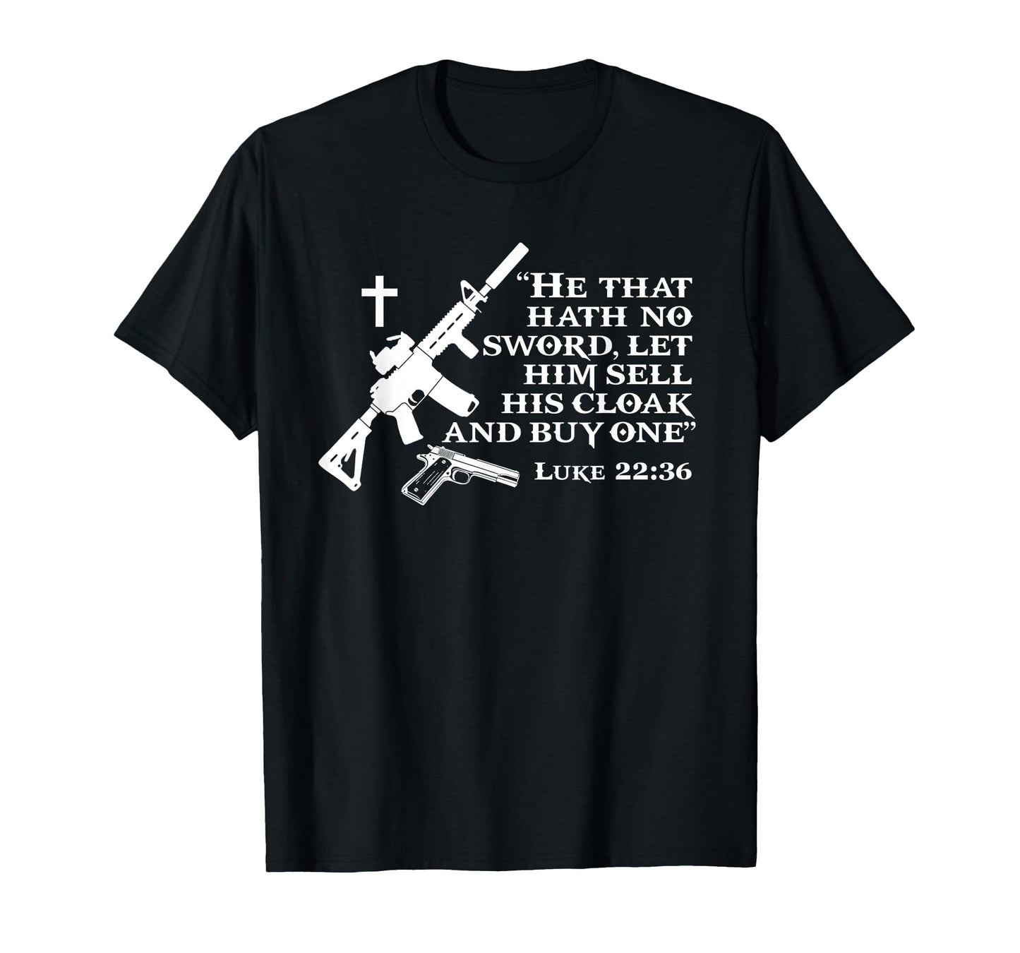 Patriot Patch Co - Luke 22:36 AR-15 T-Shirt T-Shirt
