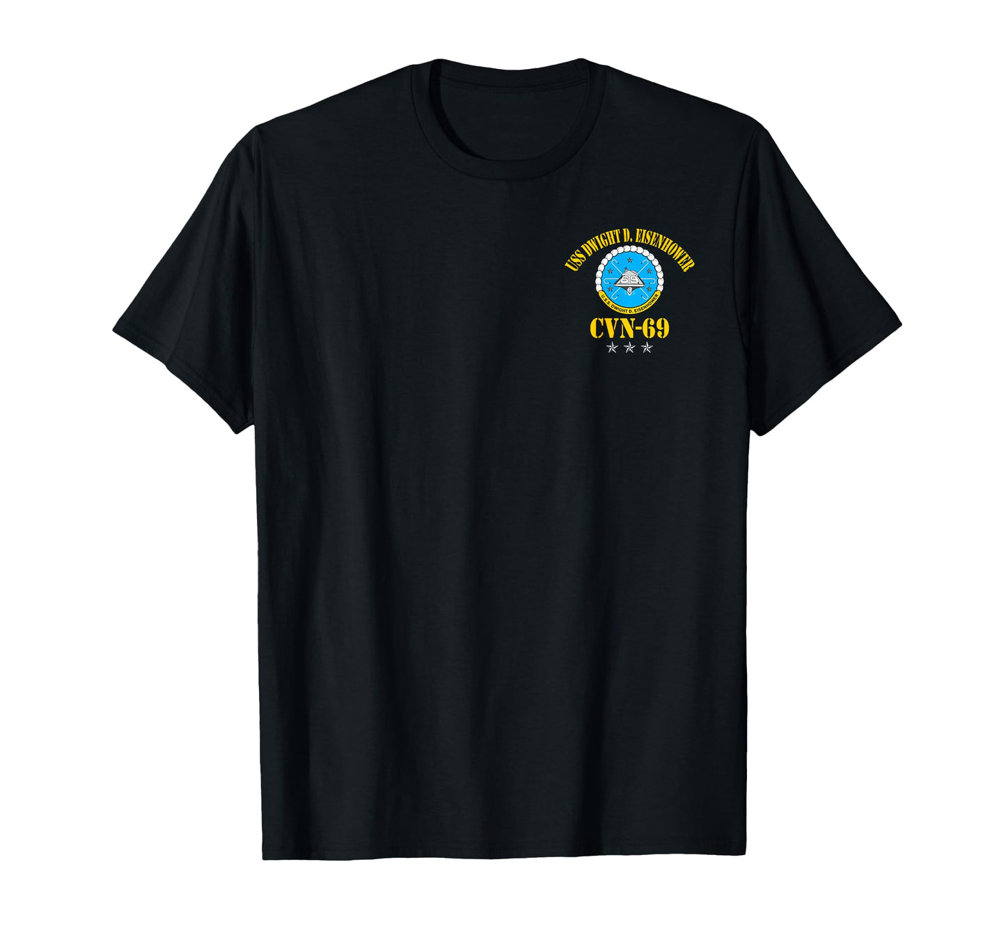 USS Dwight D. Eisenhower CVN-69 Aircraft Carrier Veteran T-Shirt