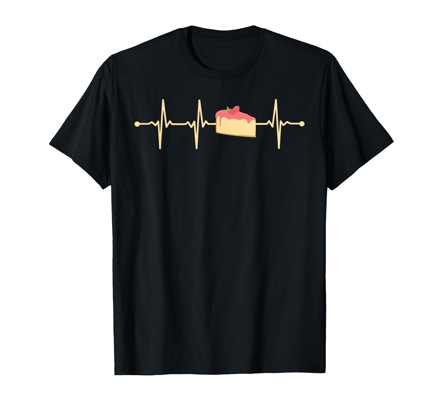 Cheesecake Heartbeat - Funny Cheesecake Lover T-Shirt