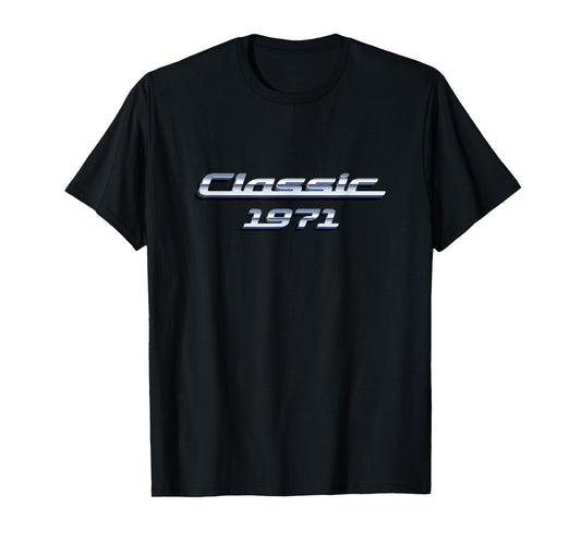54th Birthday Vintage Classic Car 54 Year Old Classic 1971 T-Shirt