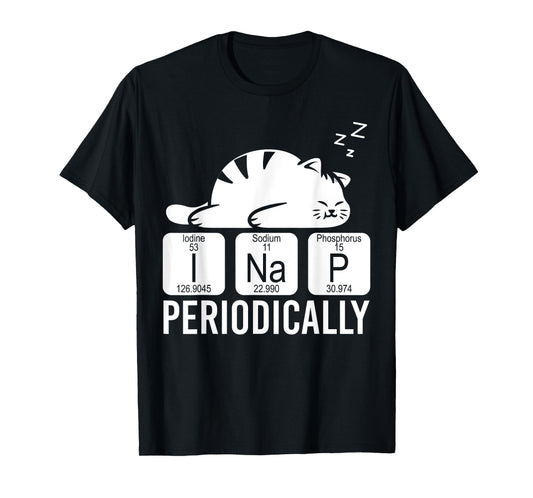 Cute Animal Periodic Table Funny Chemist Gift Cat Chemistry Men Women Girls Kids T-Shirt
