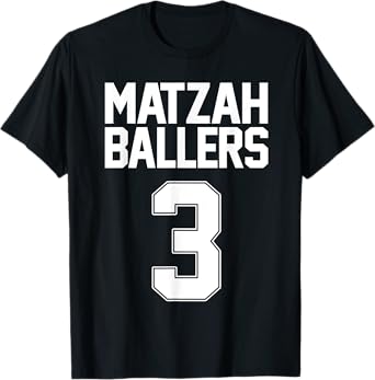 Matzah Baller 3 Funny Jewish Basketball Team Matzo Balls T-Shirt