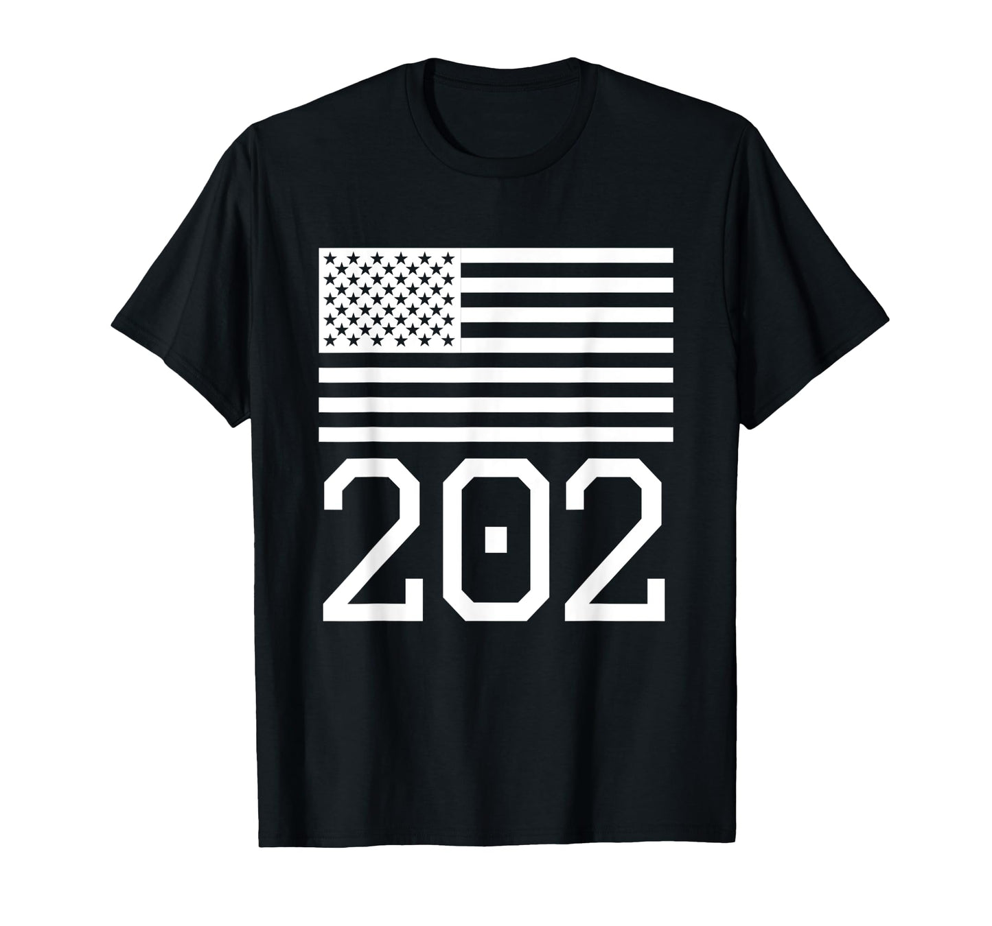 Area Code 202 American Flag USA Washington DC T-Shirt