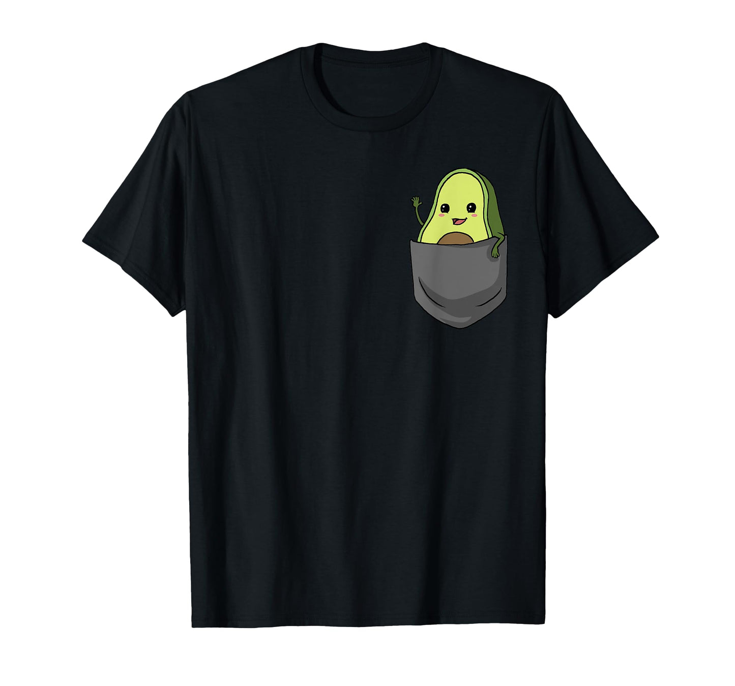 Avocado Pocket Funny Avocado in Pocket T-Shirt Small