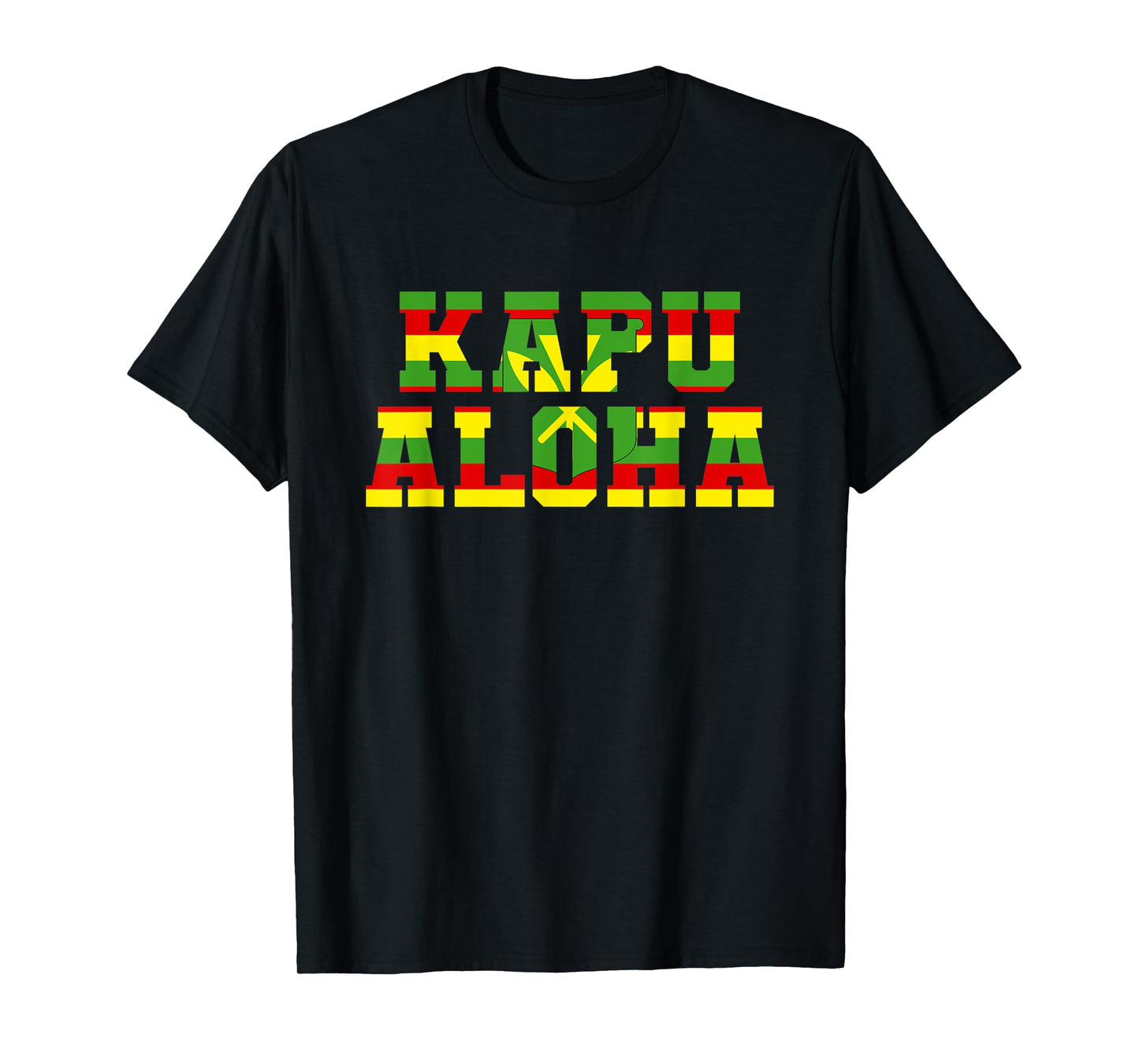 Native Hawaiian Flag Kanaka Maoli - Kapu Aloha T-Shirt