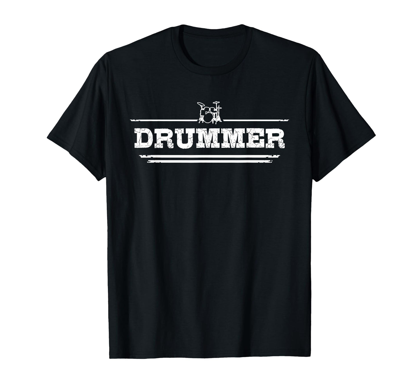 Distressed Look Drumming Gift For Drummers & Percussionists T-Shirt