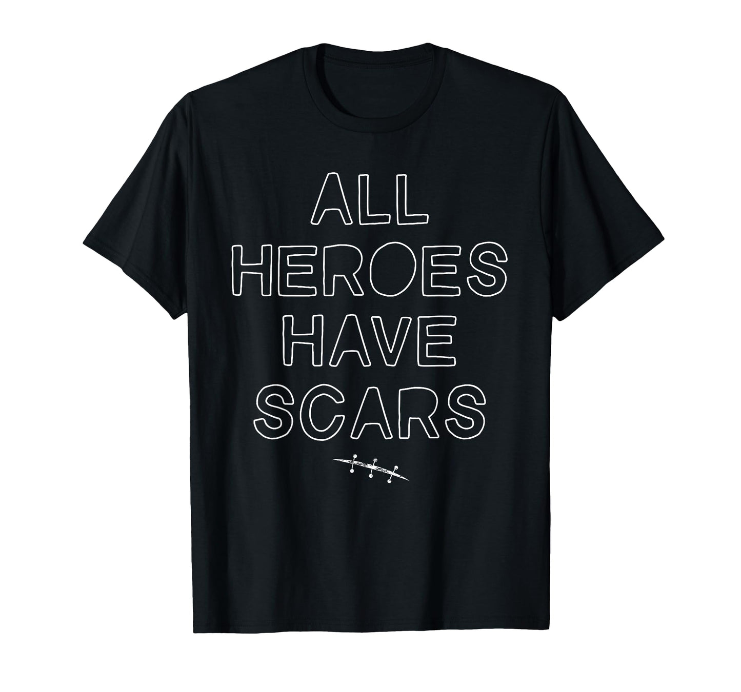 All Heroes Have Scars Shirt Get Well Hospital Surgery Gift