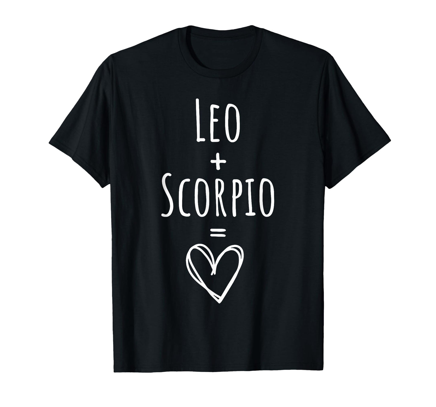 Leo and Scorpio Couple Matching Zodiac Sign T-Shirt