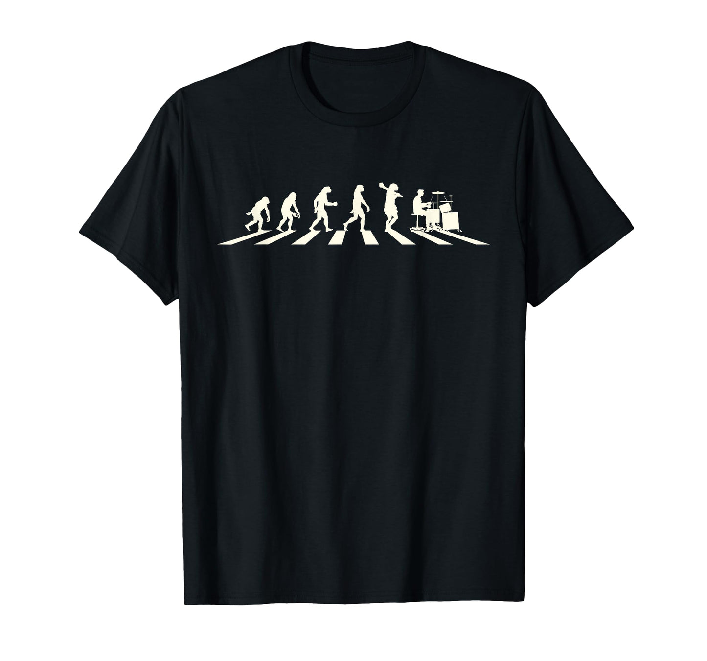 Funny Drummer Gifts Drumming Drums Evolution T-Shirt