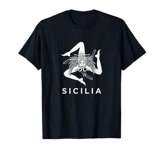 Sicilian Pride - Sicilia - Sicilian Flag Trinacria graphic T-Shirt