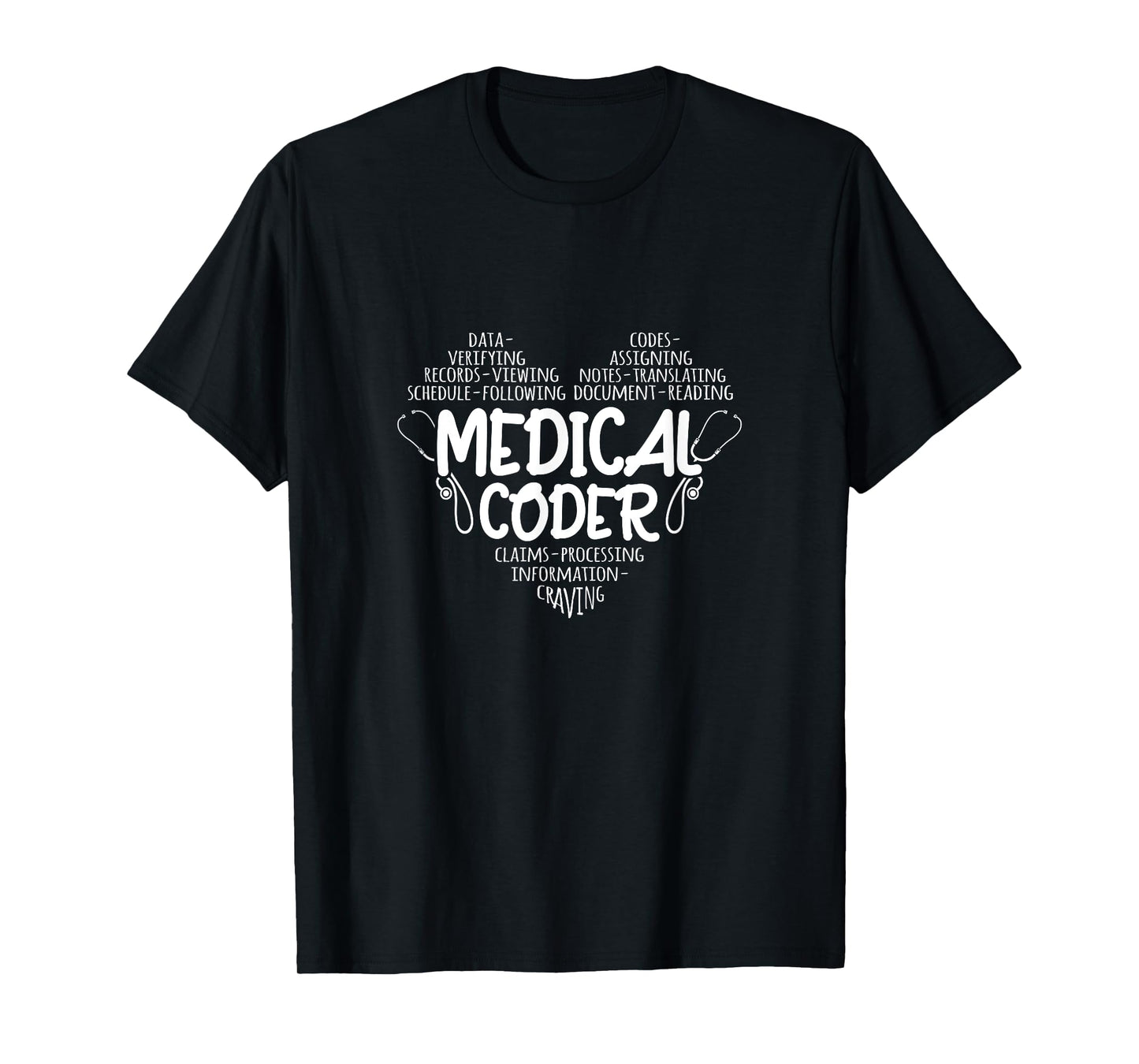 Coding Heart Medical Coder T-Shirt