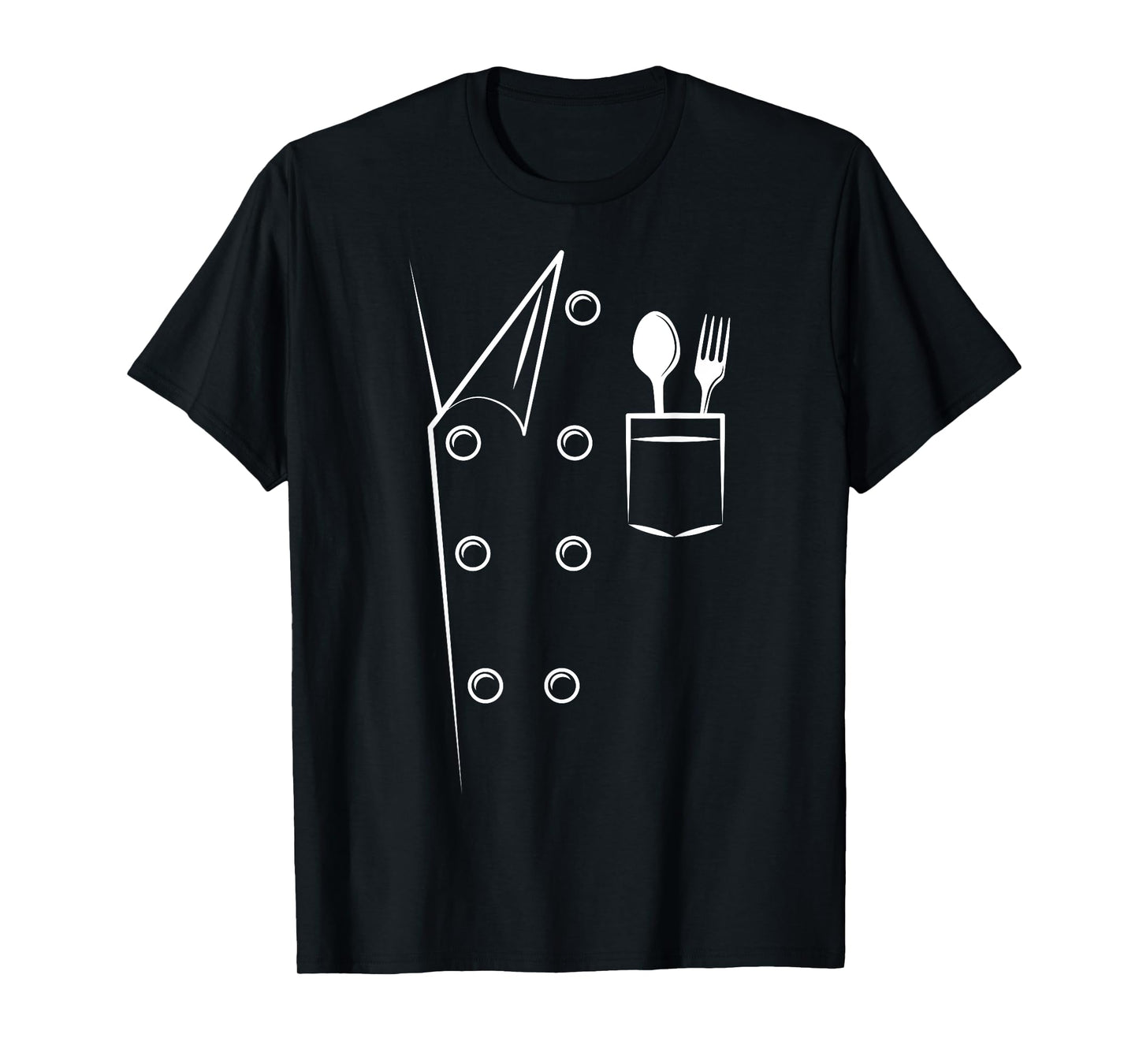 Chef Costume Spoon Fork Culinary Kitchen Chief Cook Cuisine T-Shirt