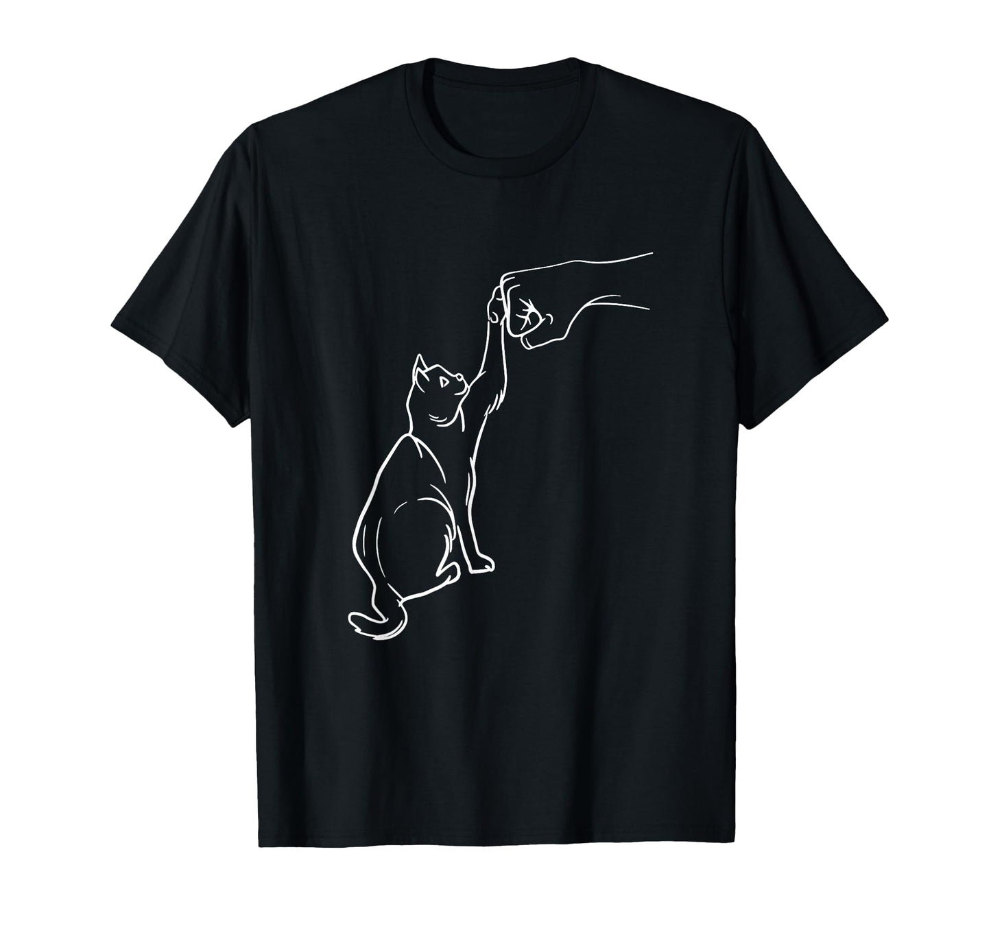 Funny Cat Best Friend Fist Bump Cat Lover T-Shirt